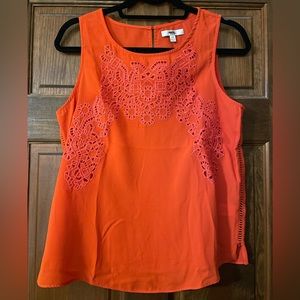 Q&A Orange Pattern Detail Tank